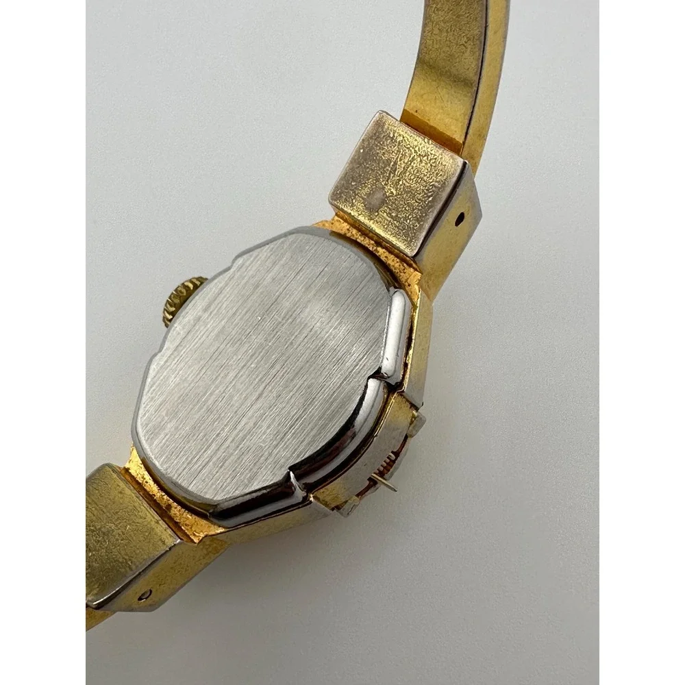 Vintage VaLaire Women's Mechanical Watch Swiss Gold Tone Floral Art Deco Style